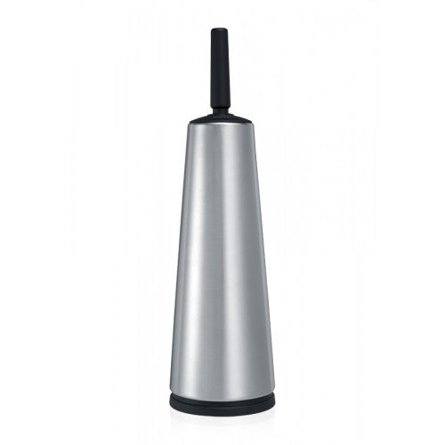 Brabantia ReNew – WC-Bürstenset – Kunststoff, Edelstahl matt, H 42 cm, Ø 12,2 cm