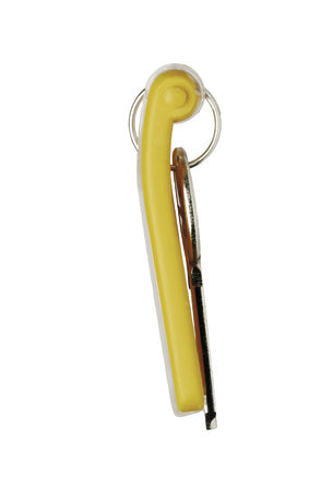 Durable Schlüsselschild Key Clip – gelb, Kunststoff, B 24 × H 68 × T 15 mm, 6 Stk. – für Key Box Code 36