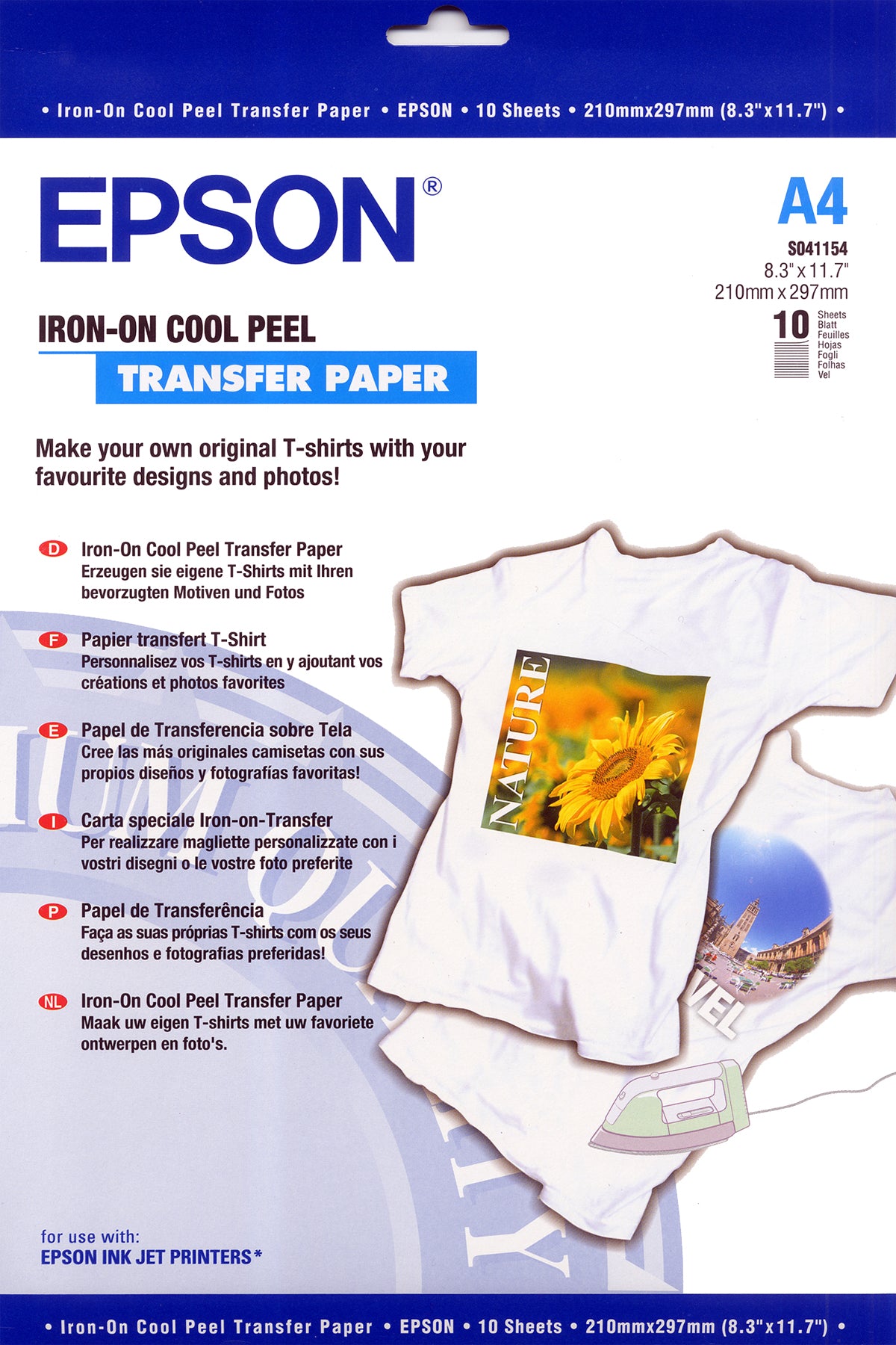Epson Transferpapier – A4, 10 Blatt