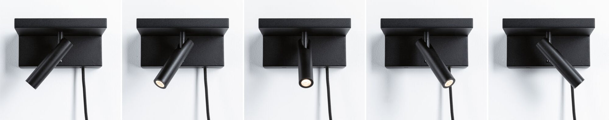 Paulmann Wandleuchte Jerik – 225 lm, 2,4 W, 3000 K, 3-Stufen-Dim, Schwarz, USB-C