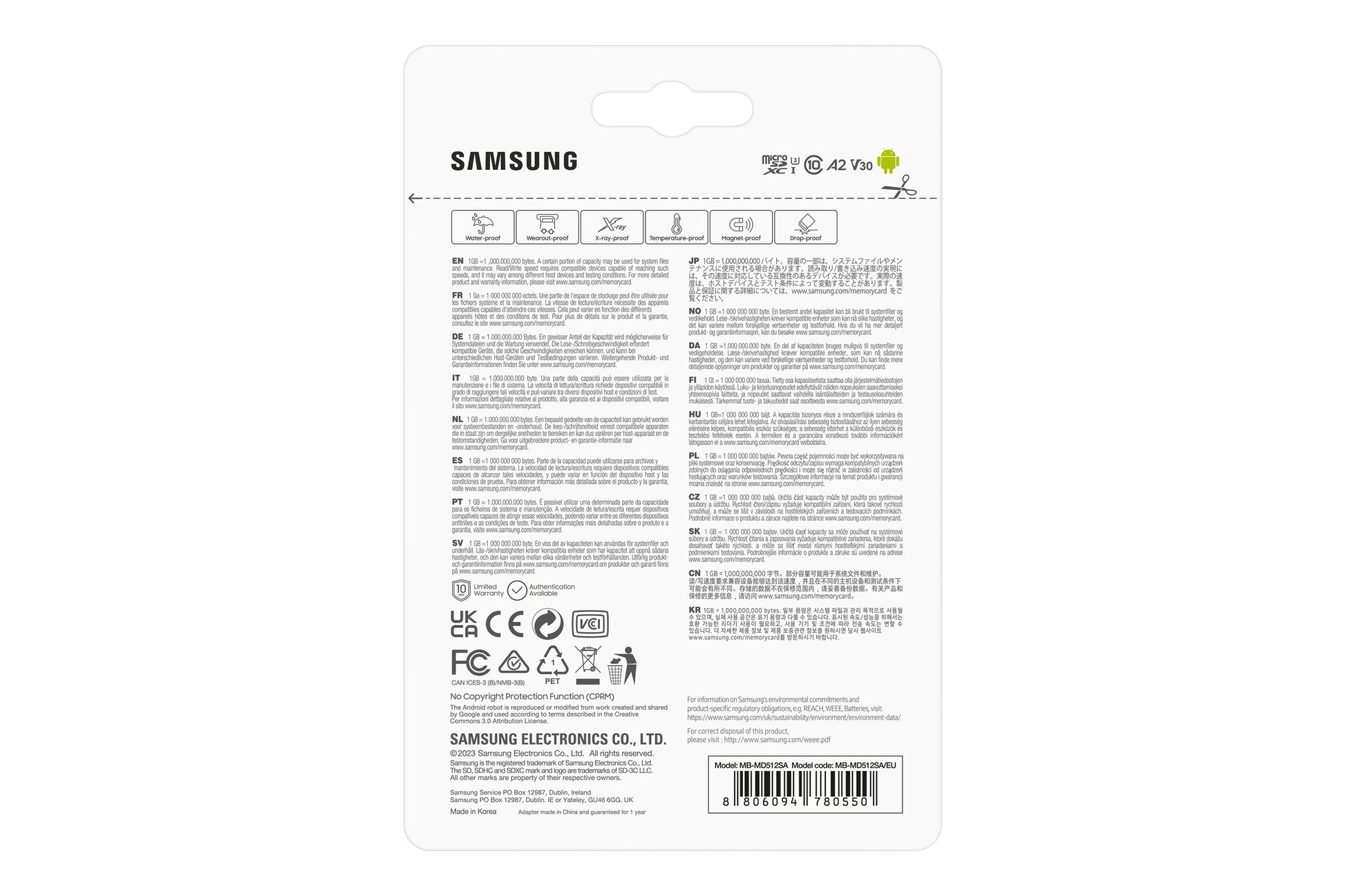 Samsung Speicherkarte 512 Gb Microsdxc