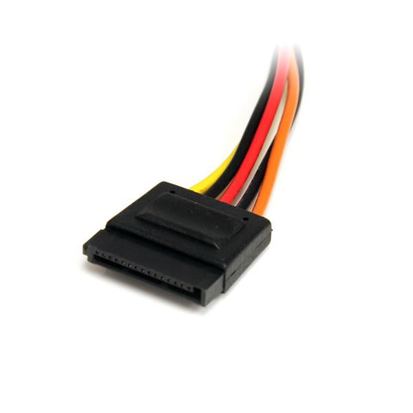 StarTech.com SATA Stromkabel – SATA 15-Pin (M)–SATA 15-Pin (F), 0,305 m, 18 AWG, mehrfarbig