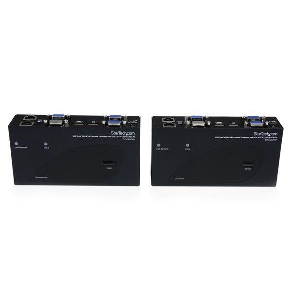 StarTech.com USB Dual VGA CAT5 KVM Extender IN – KVM-Extender (VGA, Dual-View) – USB 2.0, bis 200 m über Cat 5
