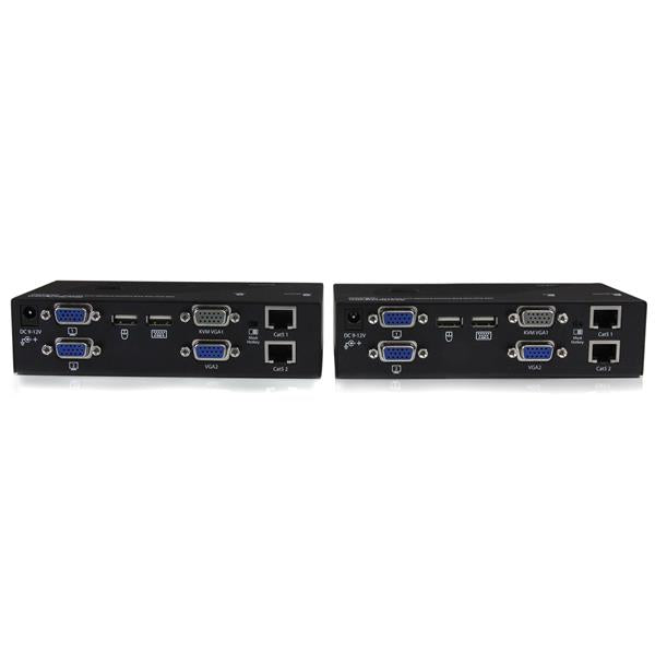 StarTech.com USB Dual VGA CAT5 KVM Extender IN – KVM-Extender (VGA, Dual-View) – USB 2.0, bis 200 m über Cat 5