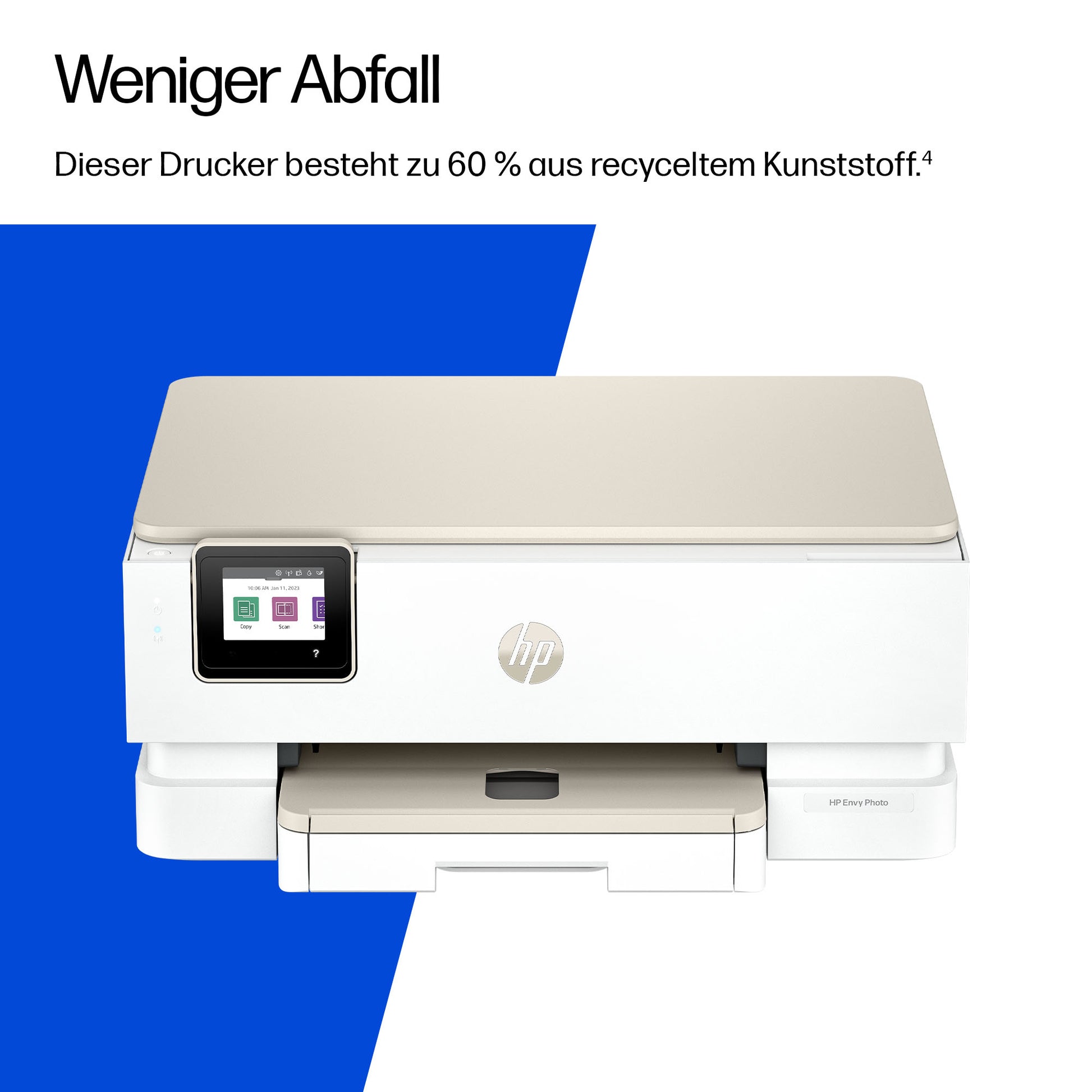 HP Envy Photo 7230 – Farbiger Tintenstrahl-MFP A4, 3-in-1 – USB/WLAN – Duplex, ADF – 15 Seiten/Min S/W, 10 Seiten/Min Farbe