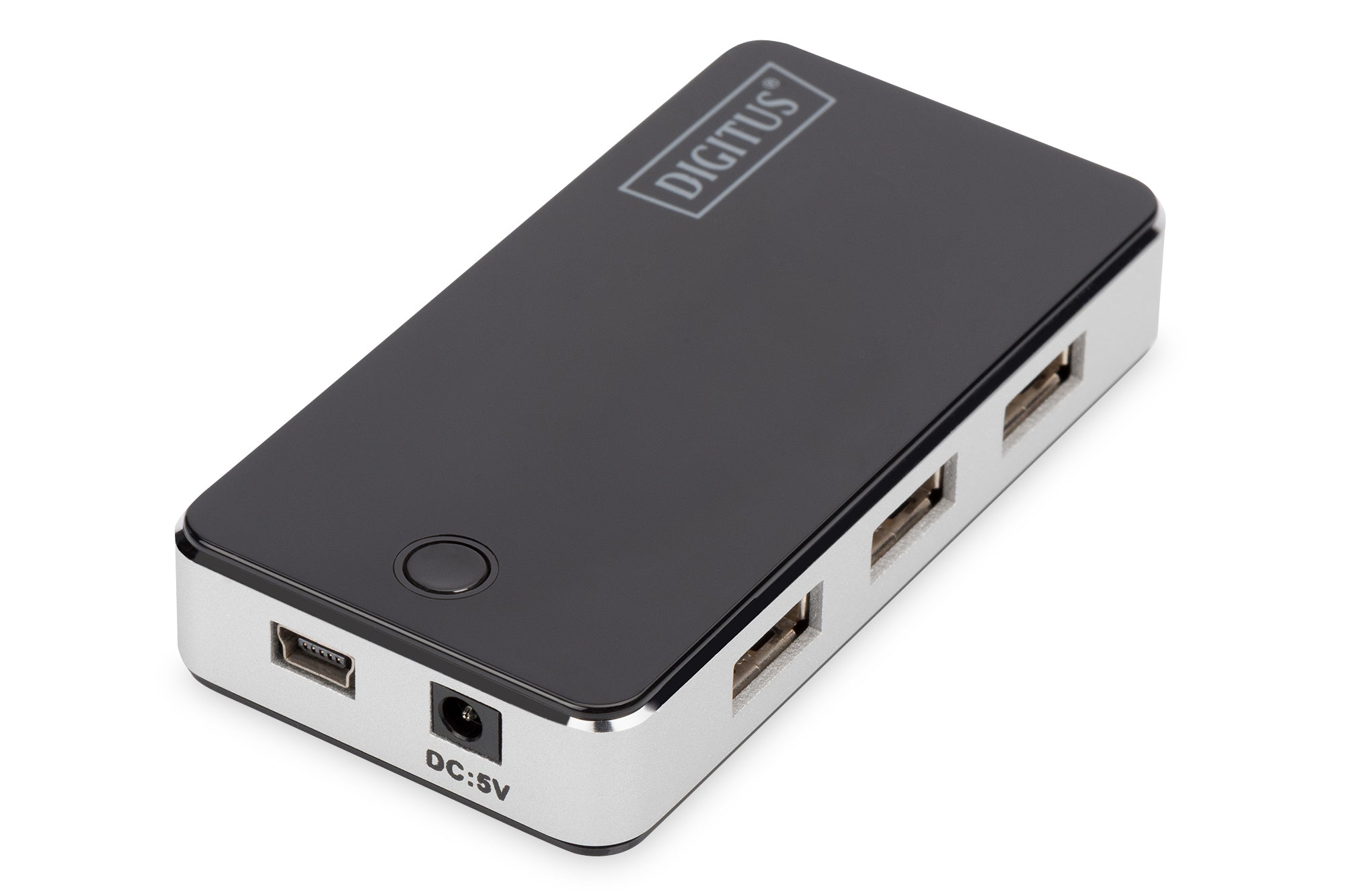 Digitus USB-Hub – USB 2.0, 7× USB-A, für Windows/Mac