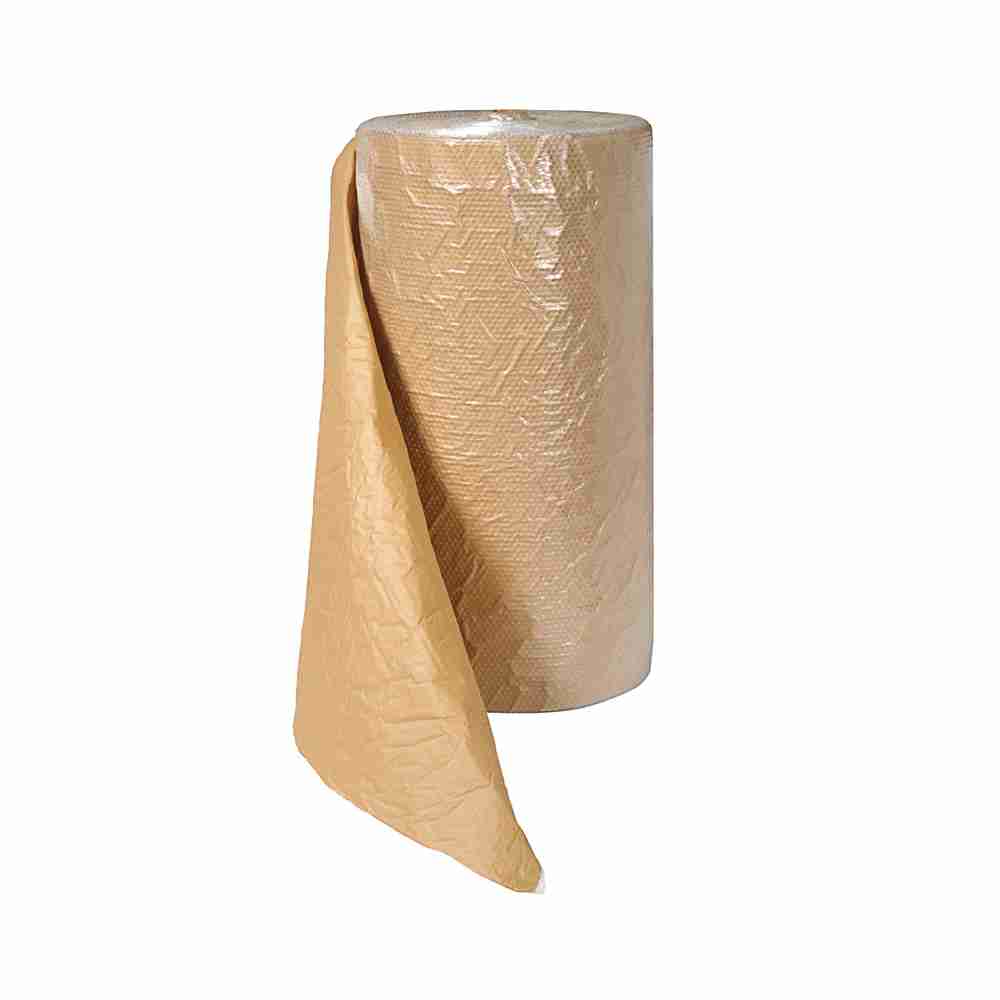 Model Luftpolsterfolie – 100 µm, 70 g/m², papierkaschiert – 120 cm × 100 m – 1 Stück