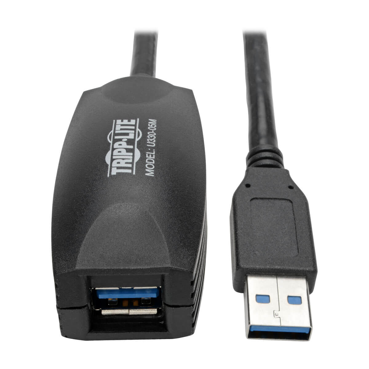 Tripp Lite USB-A Verlängerungskabel (Stecker auf Buchse) – USB 3.2 Gen 1 (5 Gbit/s) – 4,88 m – Schwarz