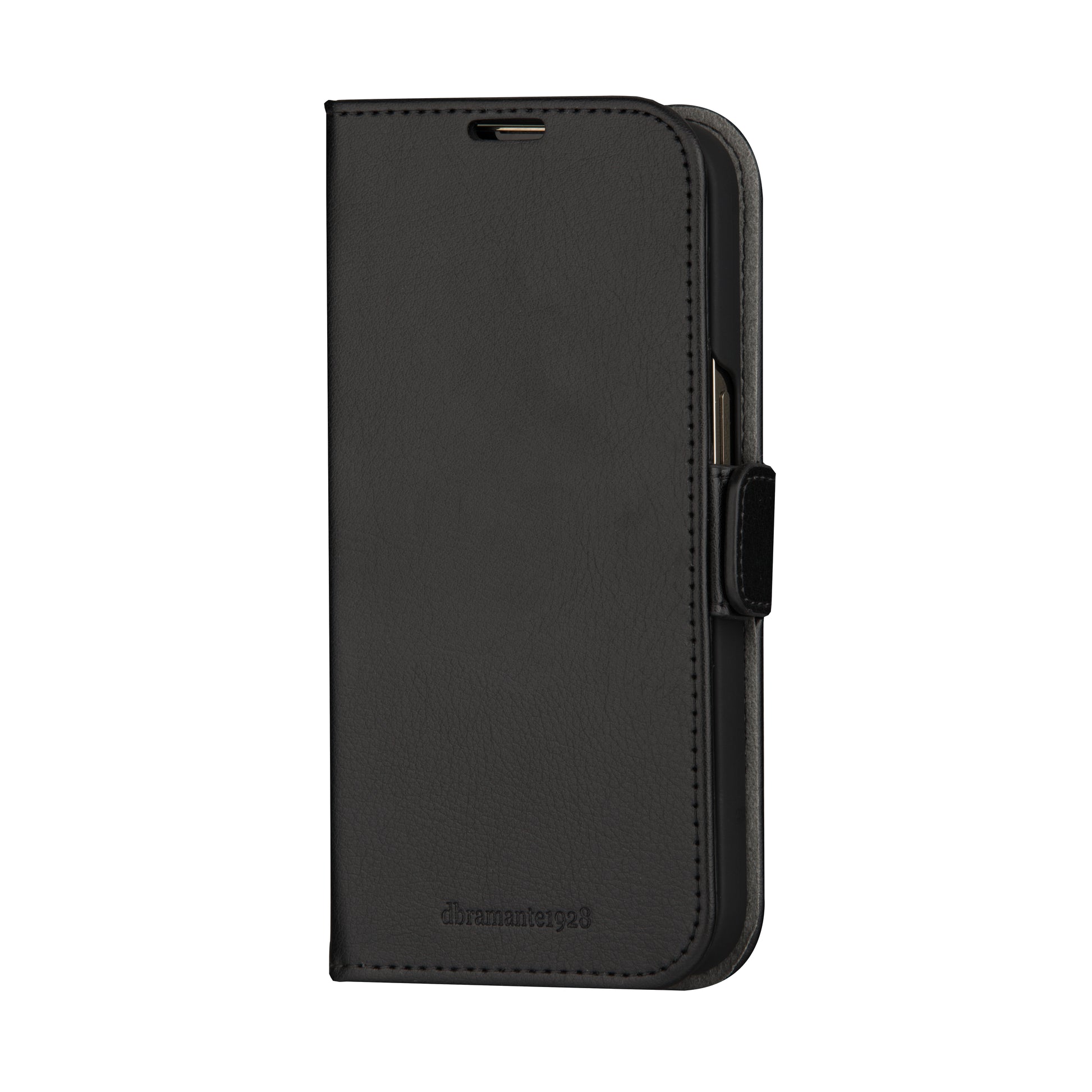 dbramante1928 Stockholm Folio – für Apple iPhone 15 Pro Max, Schwarz, Magnetverschluss