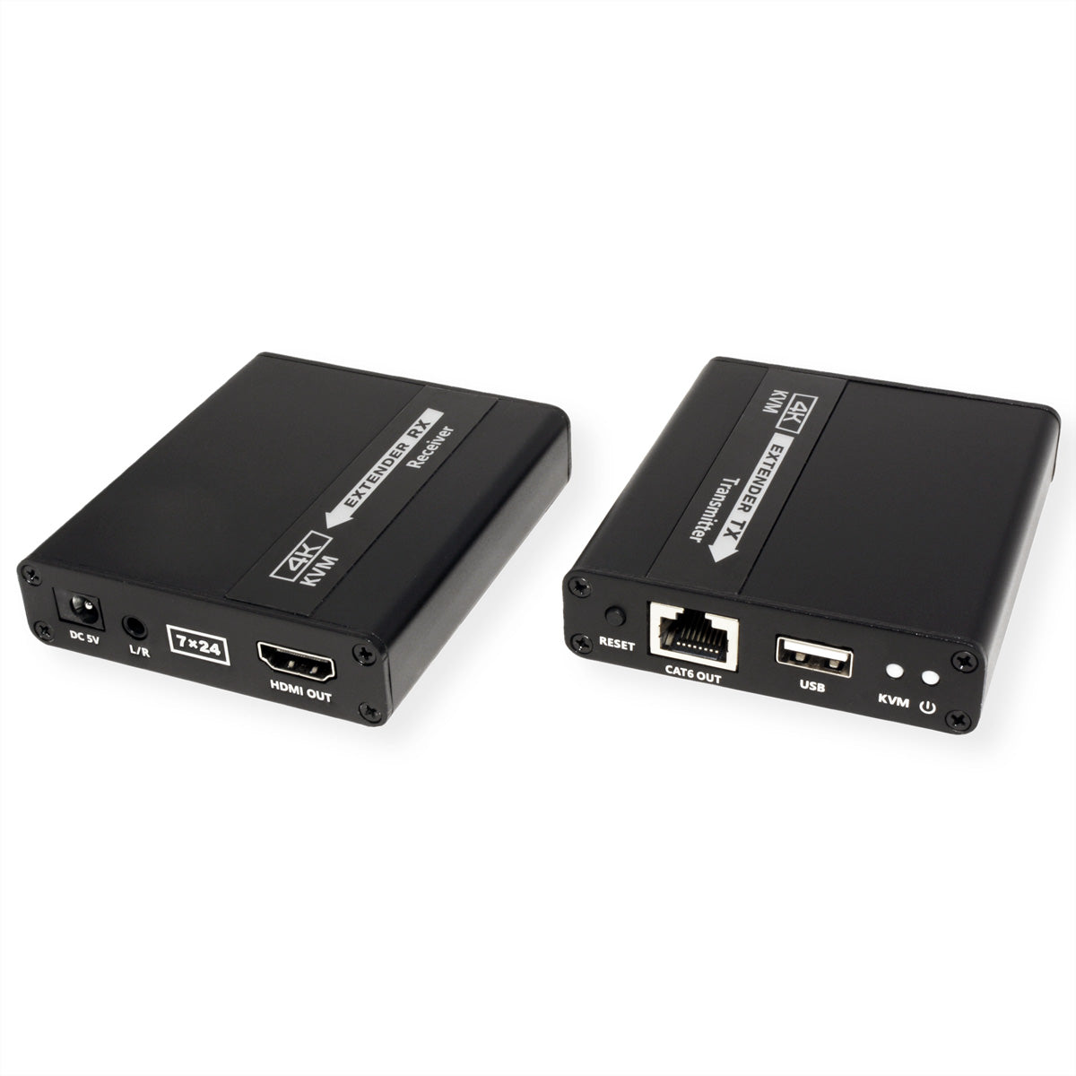 VALUE KVM-Extender-Set – HDMI – 1920 × 1080/60 Hz, USB, Audio – bis 70 m über Cat 6/6a