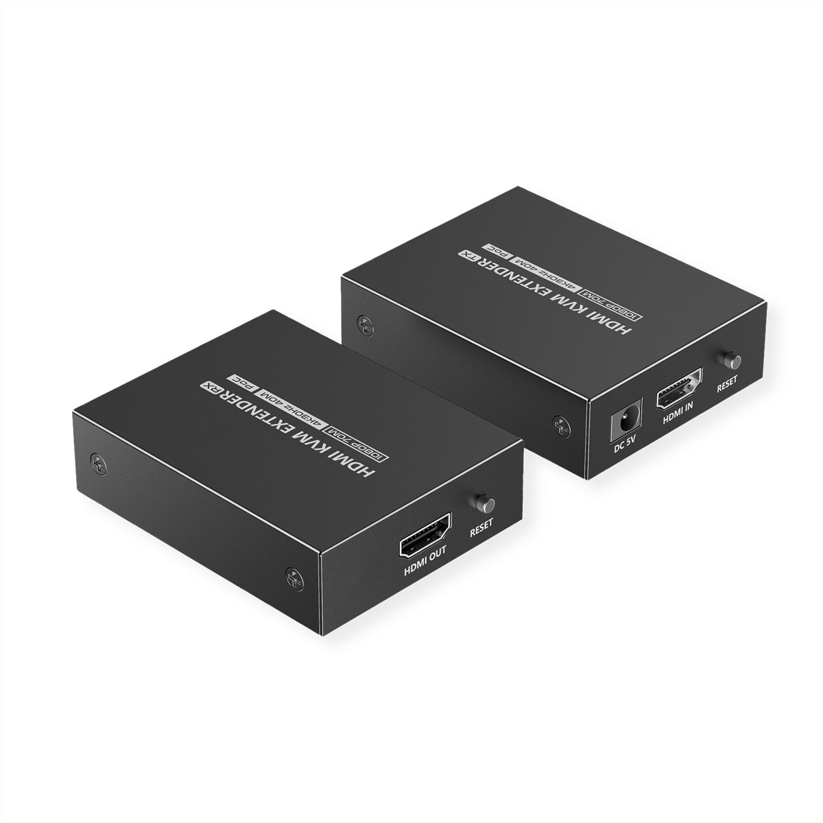 VALUE KVM-Extender-Set HDMI – 4K/30 Hz, USB, PoC, bis 40 m über Cat 6/6a/7