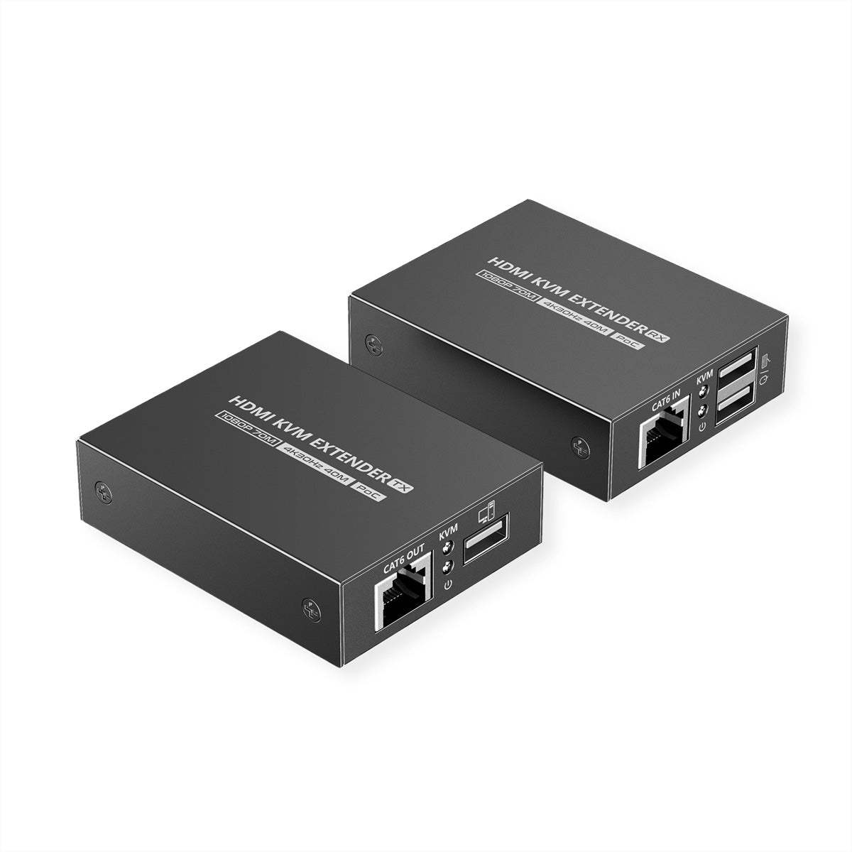 VALUE KVM-Extender-Set HDMI – 4K/30 Hz, USB, PoC, bis 40 m über Cat 6/6a/7