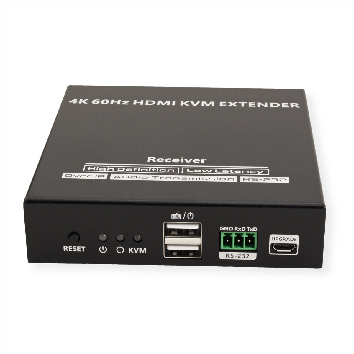 VALUE KVM-Extender-Set HDMI – 4K/60 Hz, USB, Audio, RS-232, bis 120 m über Cat 6