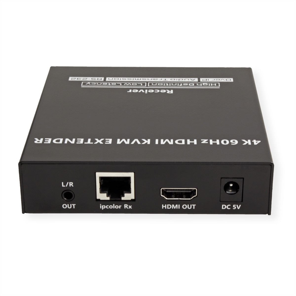 VALUE KVM-Extender-Set HDMI – 4K/60 Hz, USB, Audio, RS-232, bis 120 m über Cat 6