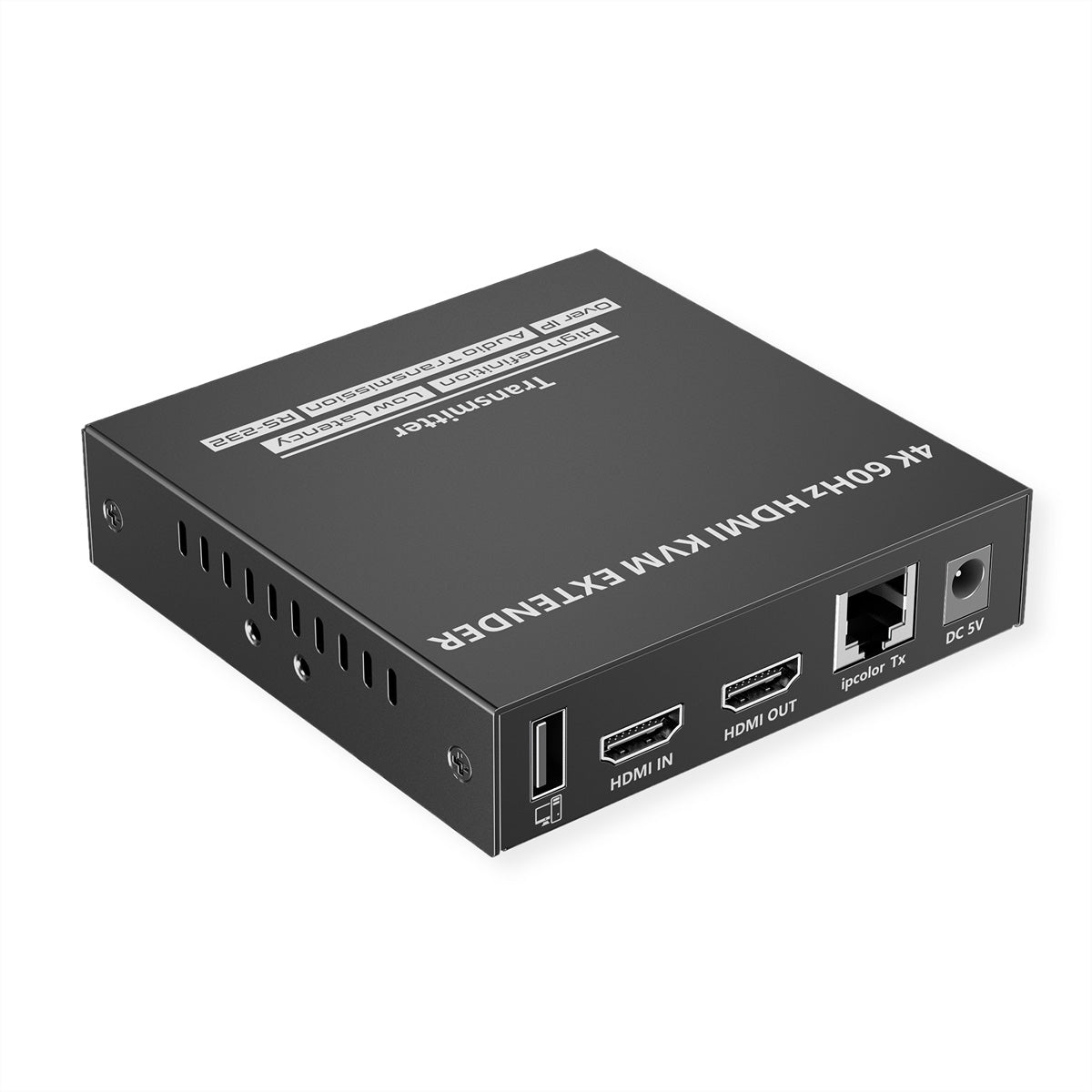 VALUE KVM-Extender-Set HDMI – 4K/60 Hz, USB, Audio, RS-232, bis 120 m über Cat 6