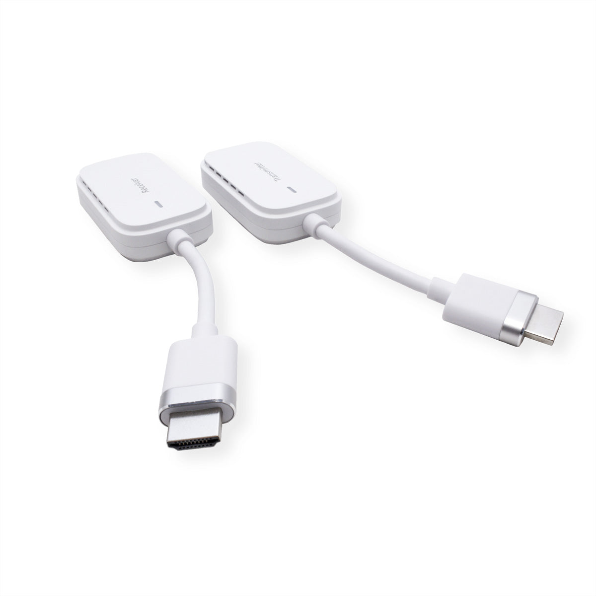 VALUE Wireless HDMI Extender-Set, 1× HDMI In / 1× HDMI Out, 1080p@60 Hz, 20 m, 3D, Verschlüsselt, Weiss