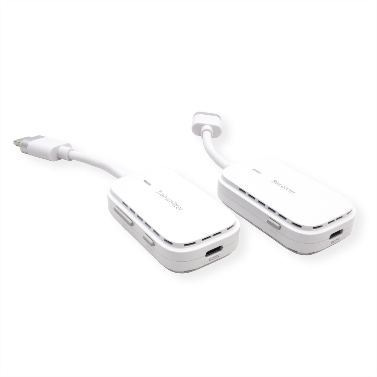 VALUE Wireless HDMI Extender-Set, 1× HDMI In / 1× HDMI Out, 1080p@60 Hz, 20 m, 3D, Verschlüsselt, Weiss