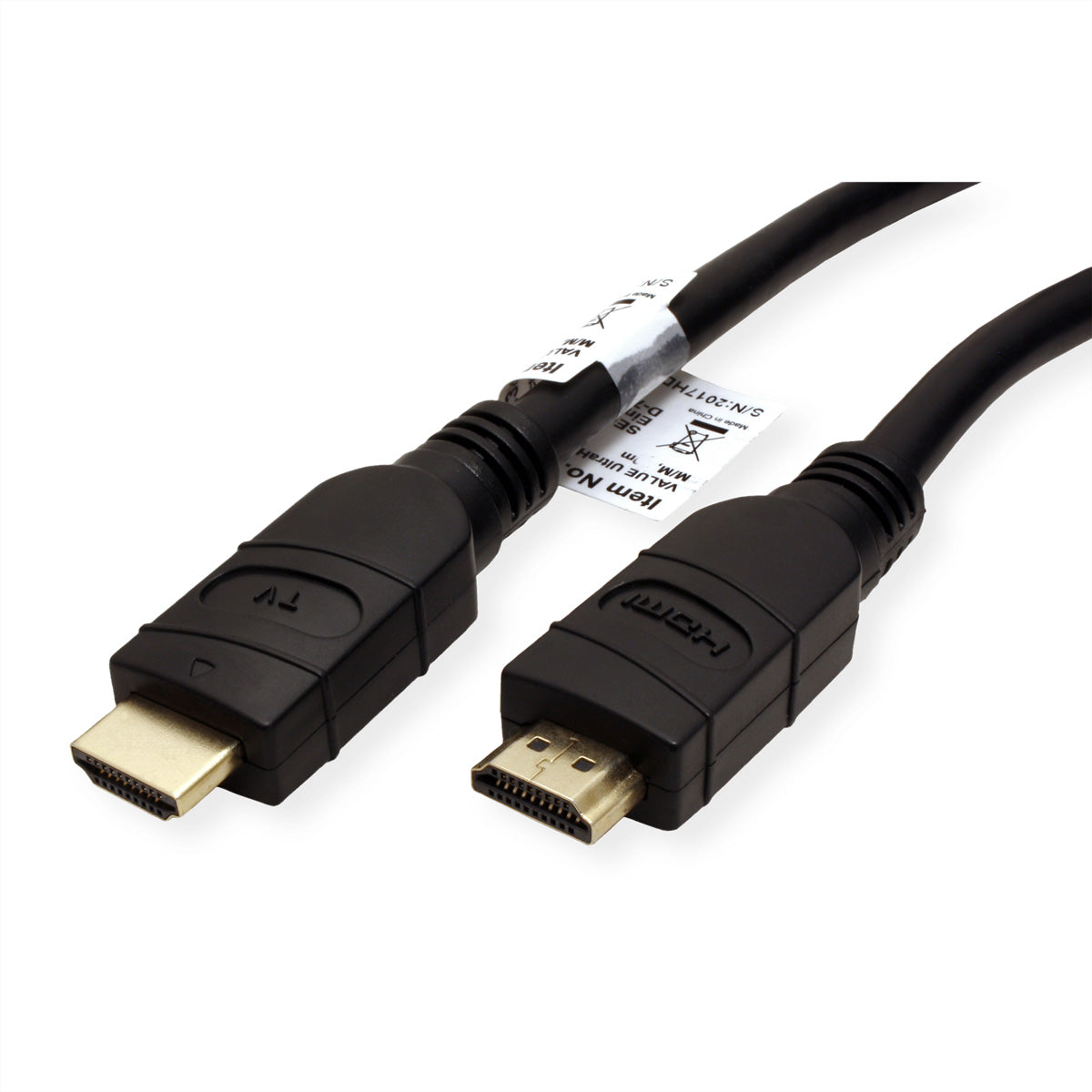 VALUE HDMI Kabel HDMI 2.0 4K 60 Hz – 25 m – aktiv, ARC