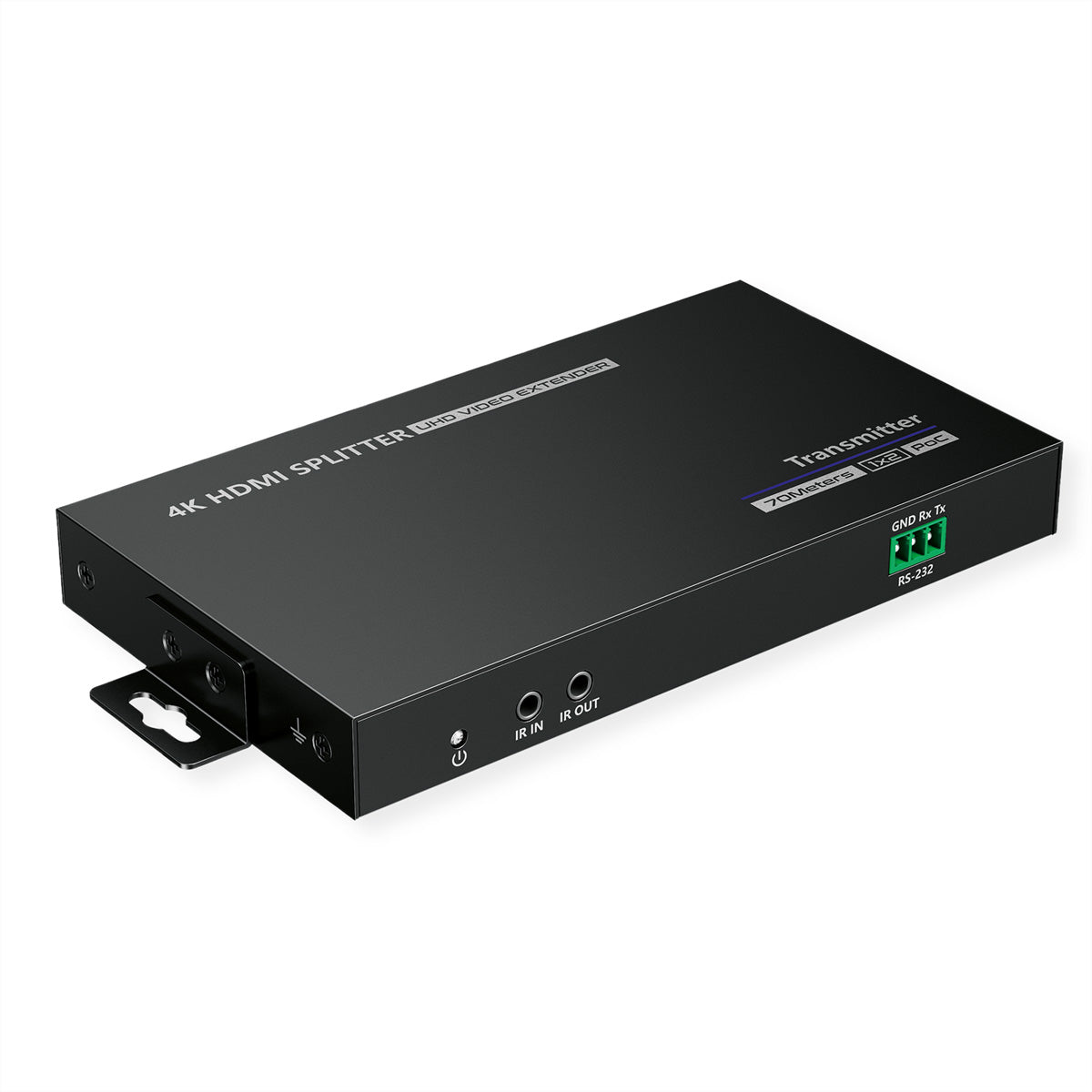 VALUE HDMI-Splitter-Set, 1× HDMI In, 3× HDMI Out, HDMI 1.4, 4K@30 Hz, bis 40 m über TP, IR, 3,5 mm Audio