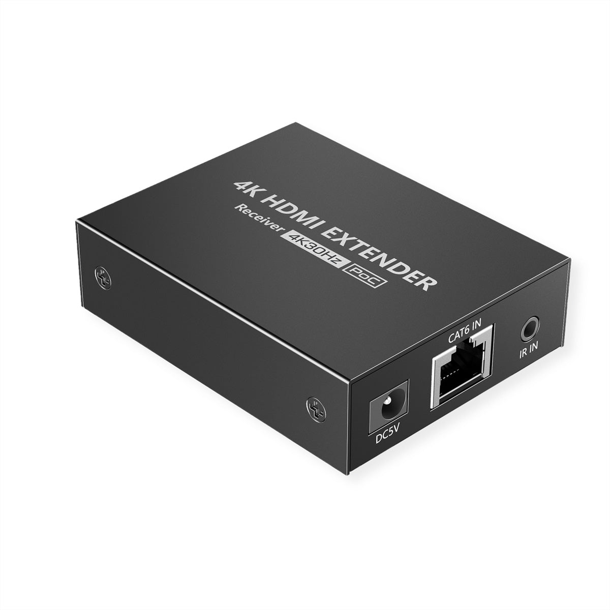 VALUE HDMI Extender-Set, über Cat6a, 1× HDMI In / 1× HDMI Out, 4K@30 Hz, 40 m, HDR, HDCP, Schwarz