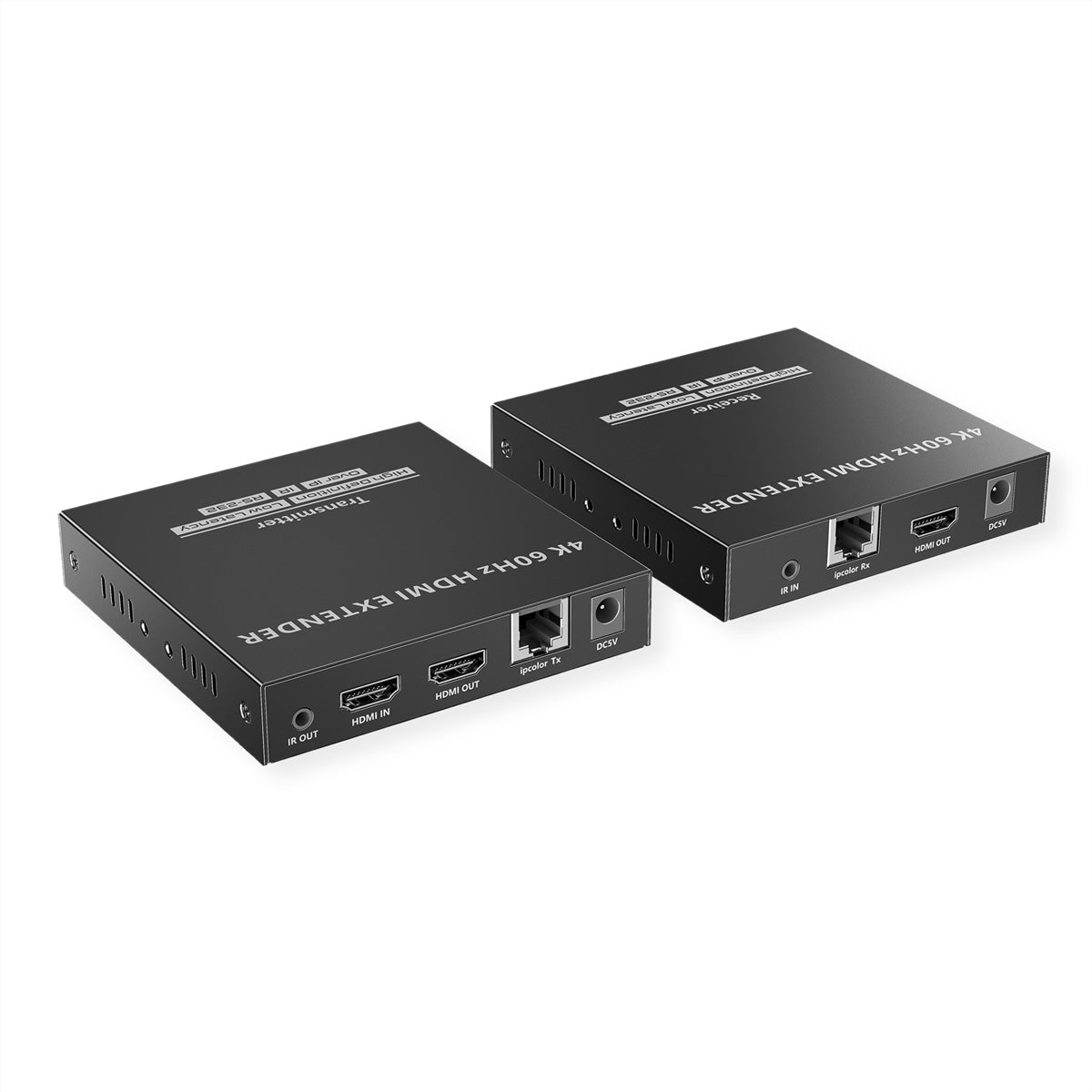 VALUE HDMI-Verlängerung über IP – bis 120 m, 4K (3840 × 2160) @ 60 Hz, 2× HDMI, RS-232/IR, HDCP 1.4/2.2
