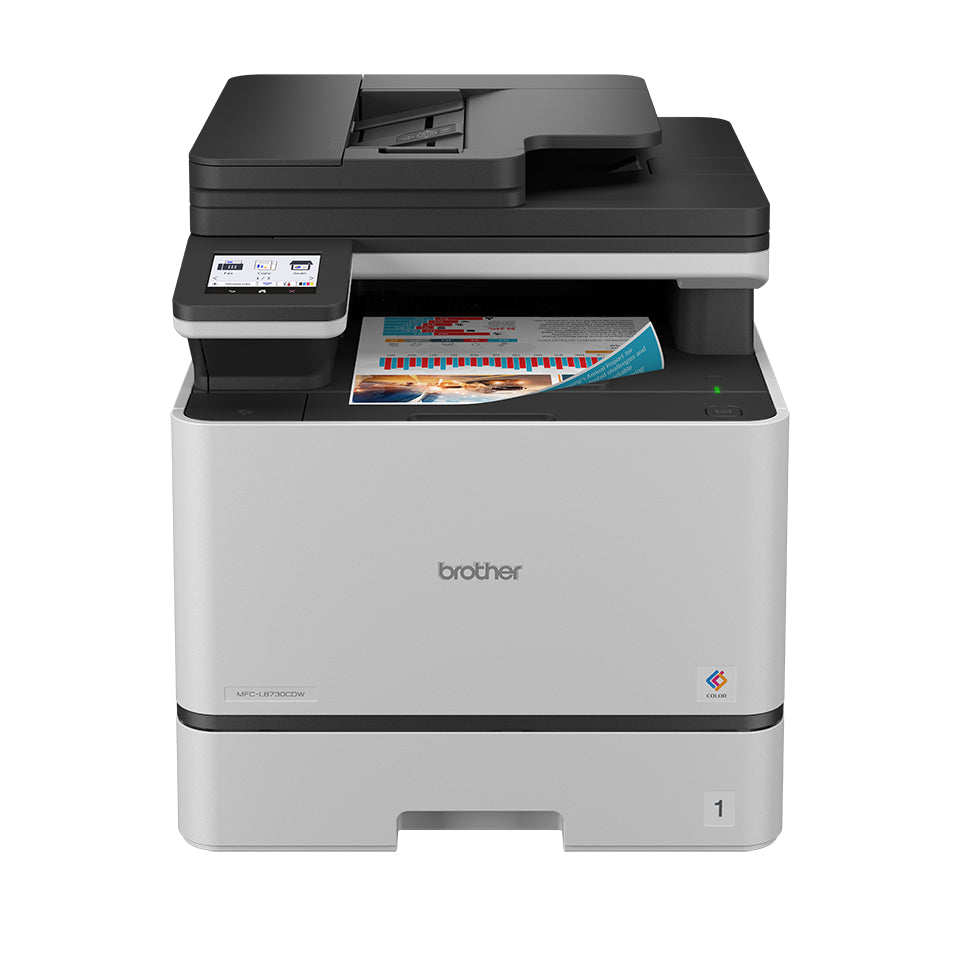 Brother Mfc-L8730Cdw Multifunktionsgerät – Farblaser-Multifunktionsdrucker, A4, 4-in-1, Duplex, ADF, WLAN/LAN