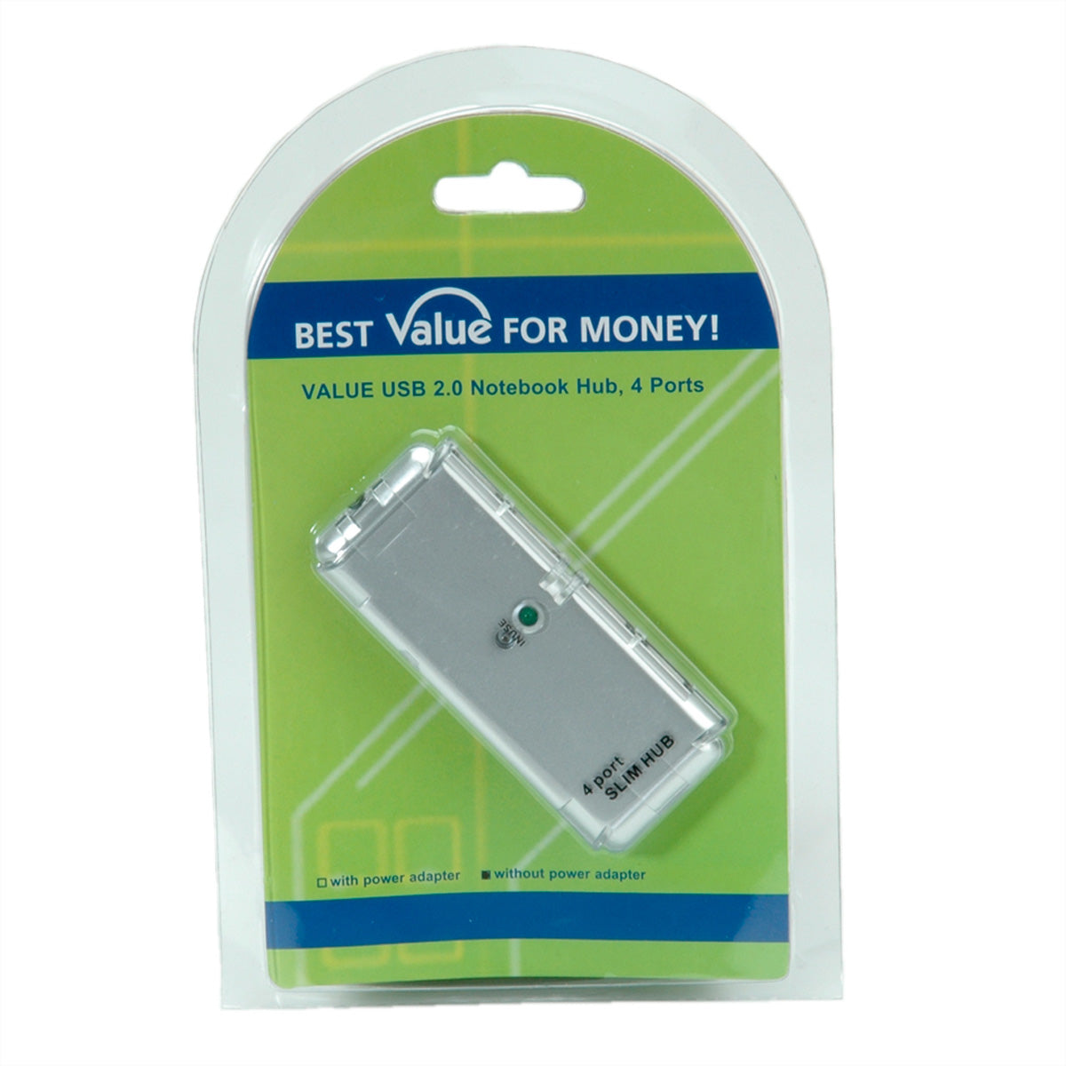 VALUE USB-Hub – USB 2.0, 4× USB-A