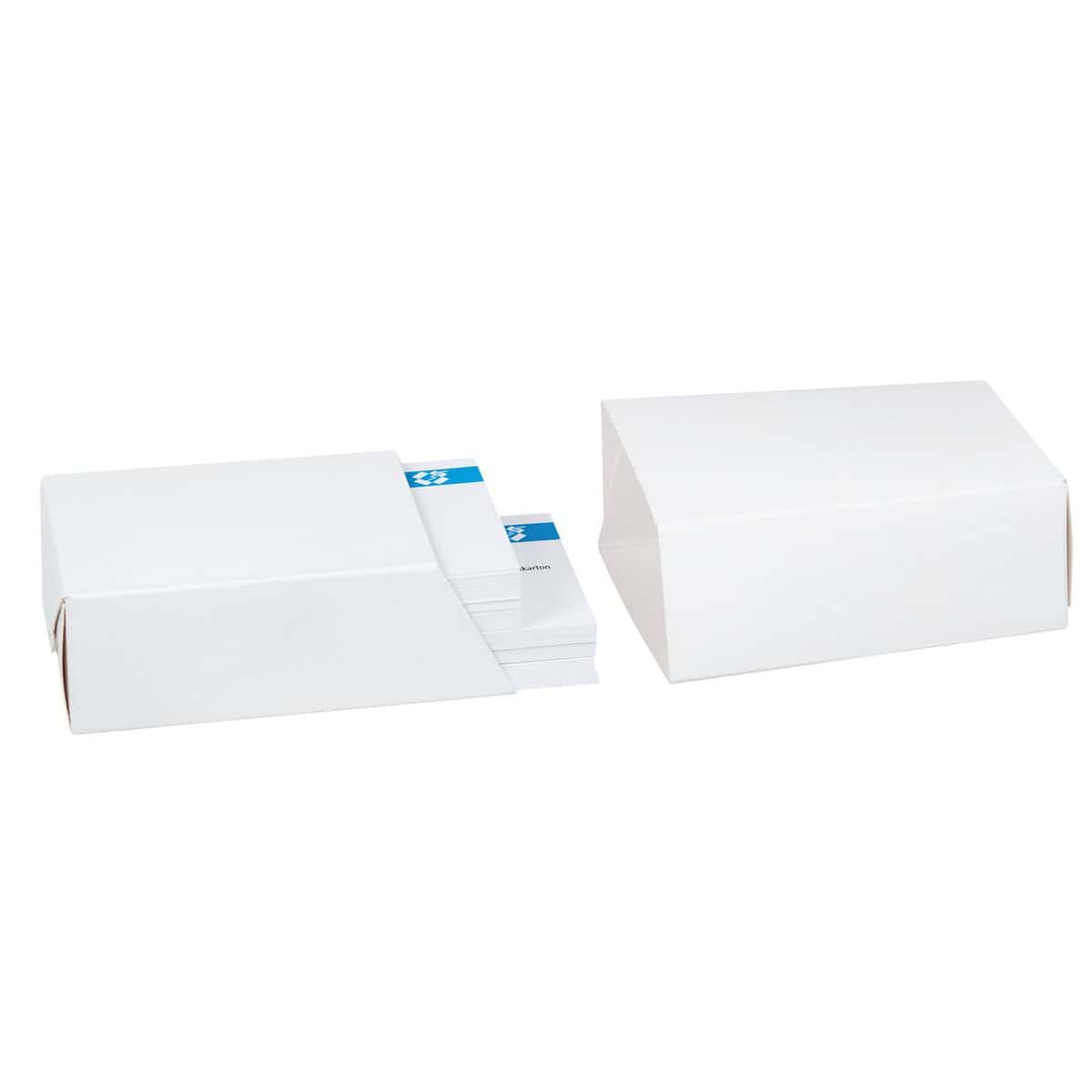 Brieger Visitenkarten-Box – 55 × 30 × 85 mm, 300 g/m², weiss – 1 Stk.