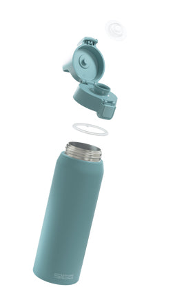 SIGG Shield One Isolierflasche 750 ml – Doppelwandig, Edelstahl, Klappdeckel
