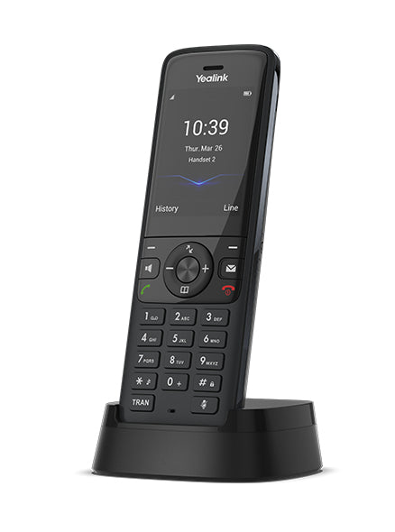 Yealink W78H – DECT-Telefon nur Mobilteil, 2,4", Freisprechen, für W78P/W70B, Schwarz