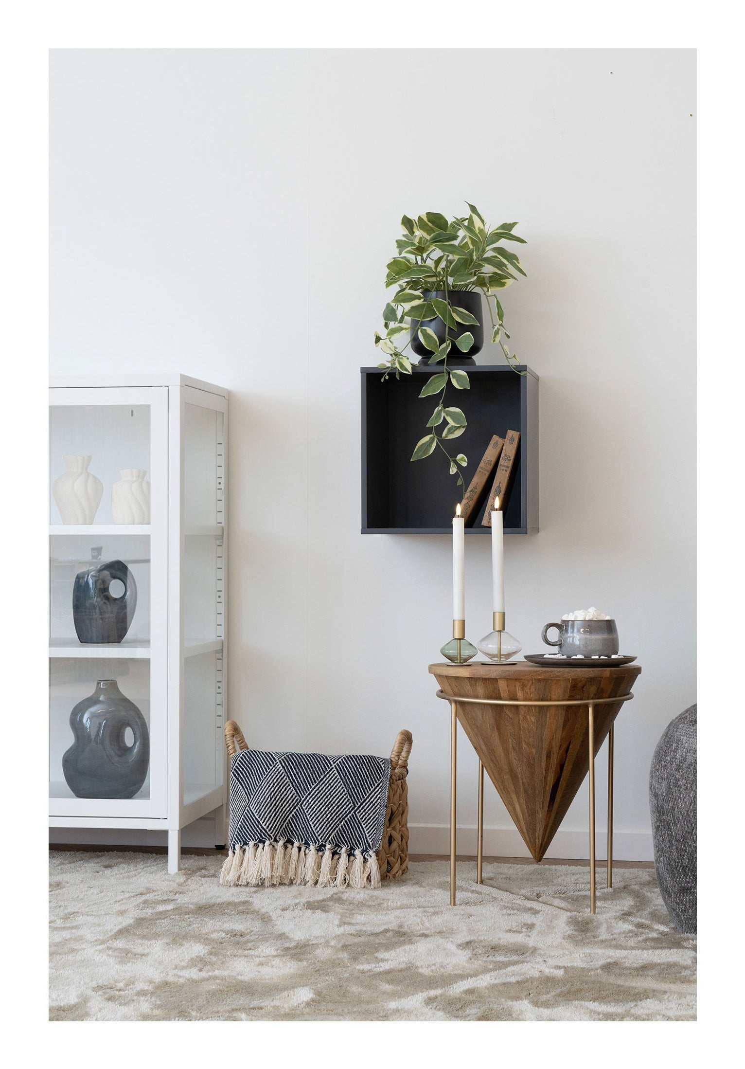 House Nordic Teetasse Selma – 4er Set, 250 ml, Ø 10 cm, H 7,5 cm, Keramik, spülmaschinenfest
