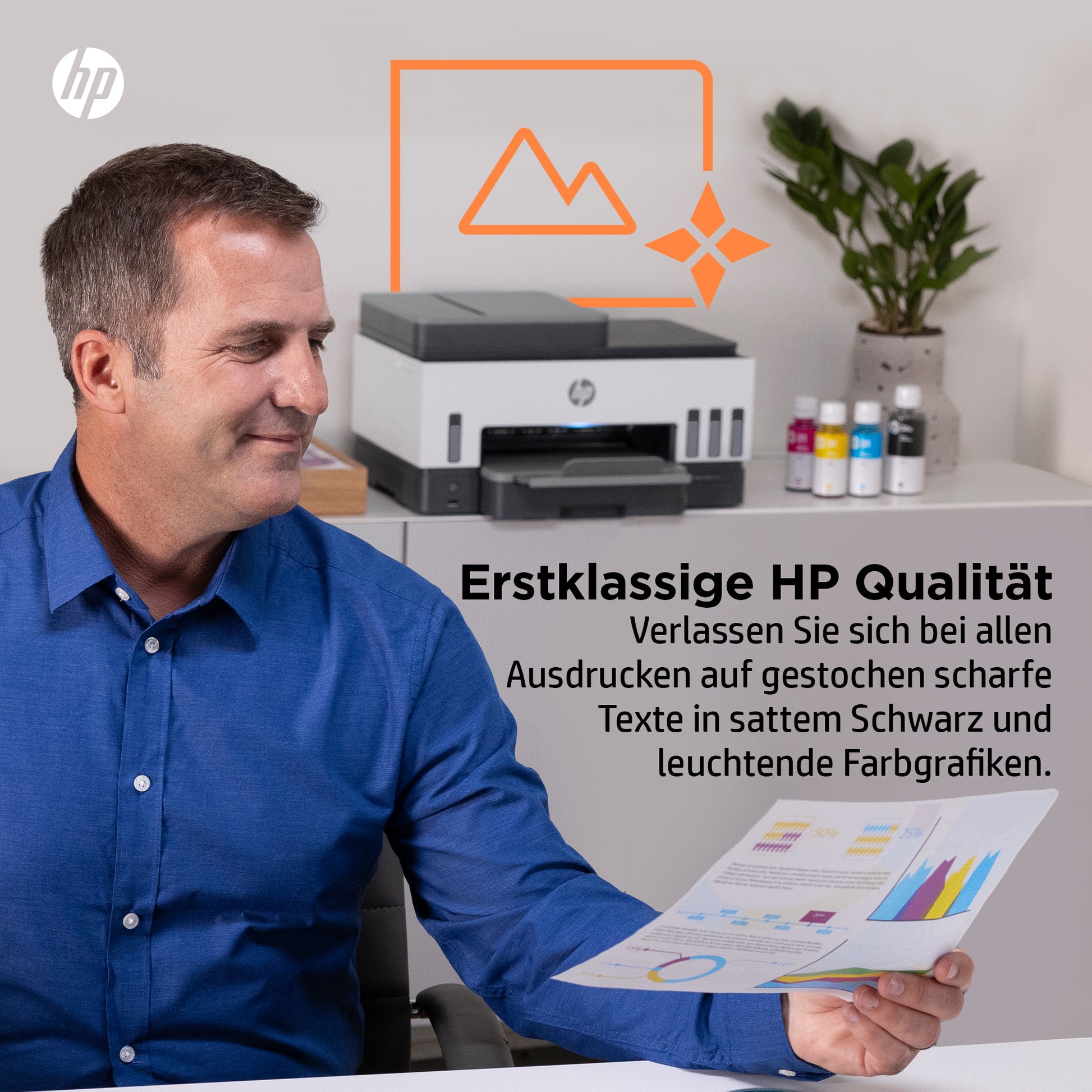 HP SMART TANK 7605 – Farbiger Tintenstrahl-MFP A4, 3-in-1 – 28 S./Min. S/W