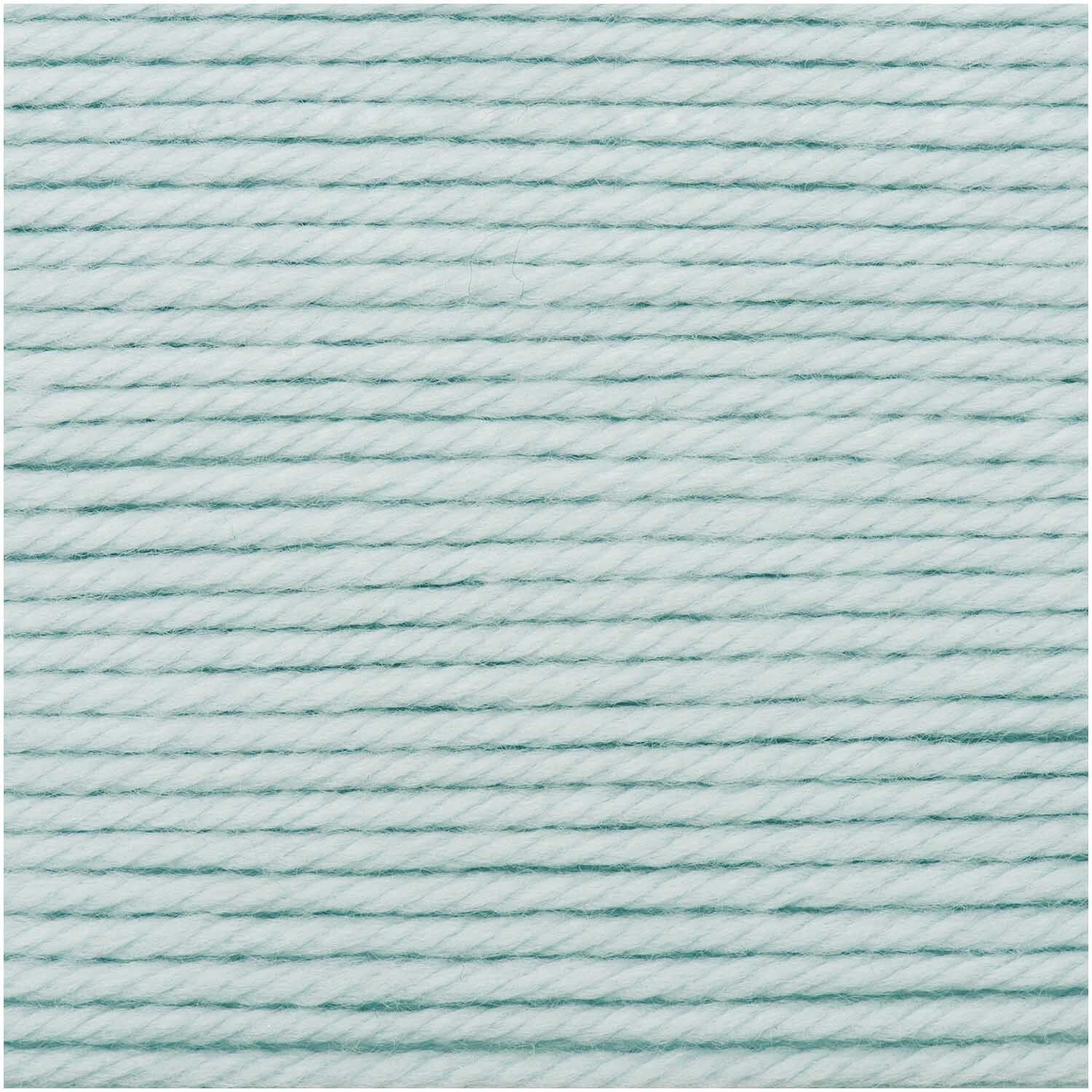 Rico Design Essentials Mega Wool Chunky Wolle Mint – 100 g, 125 m, Nadel 6 mm, 55% Schurwolle/45% Polyacryl
