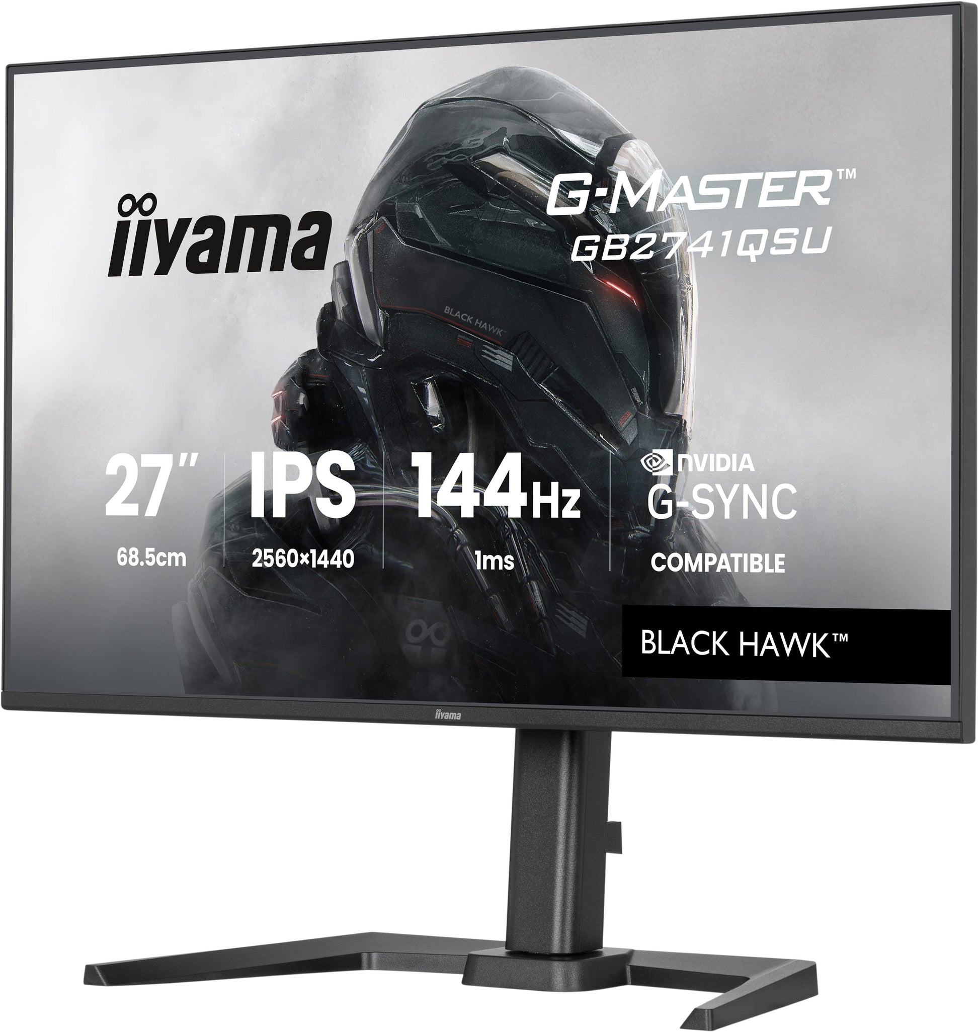 iiyama GB2741QSU-B1 – Monitor, 27", 2560 × 1440 (WQHD), IPS, 144 Hz