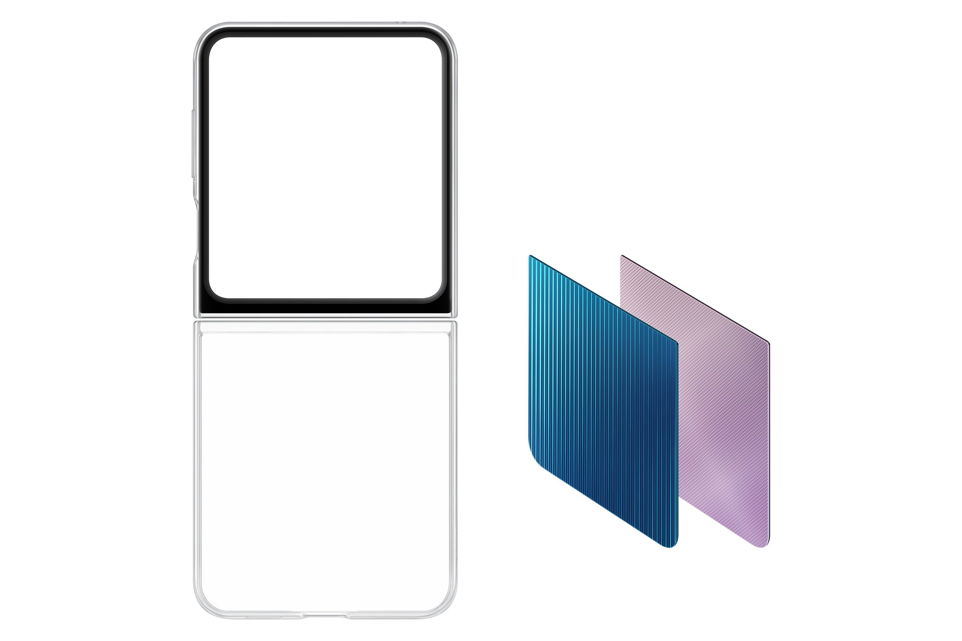 Samsung Folio – für Samsung Galaxy Z Flip5, Kunststoff, Transparent