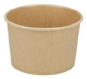 Verive Schale, Papier, PLA-beschichtet – 235 ml, braun – FSC – 50 Stk.