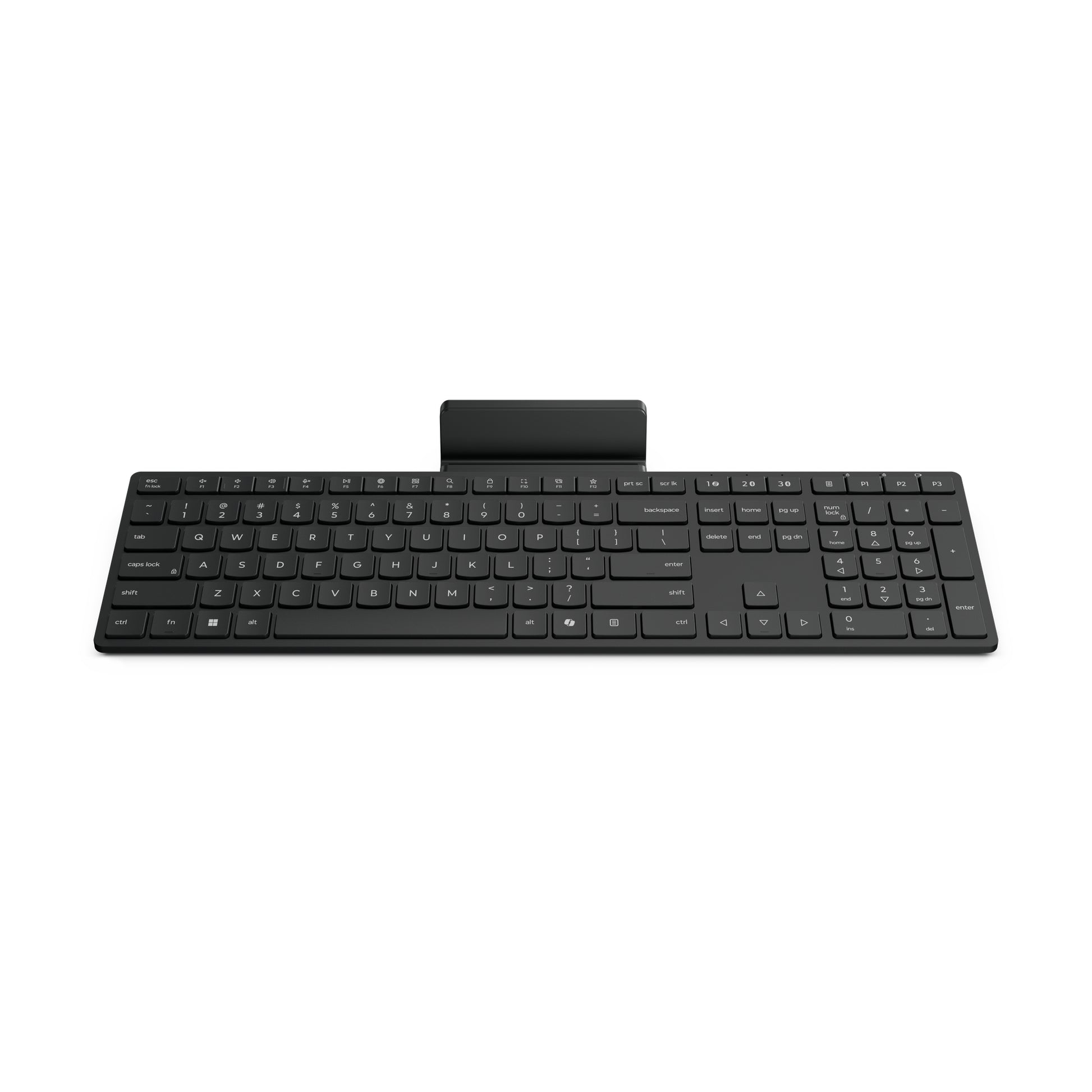Lenovo Keyboard Home/Office RF – Tastatur – Membran – Bluetooth & 2,4 GHz (USB-A Empfänger) – Schwarz