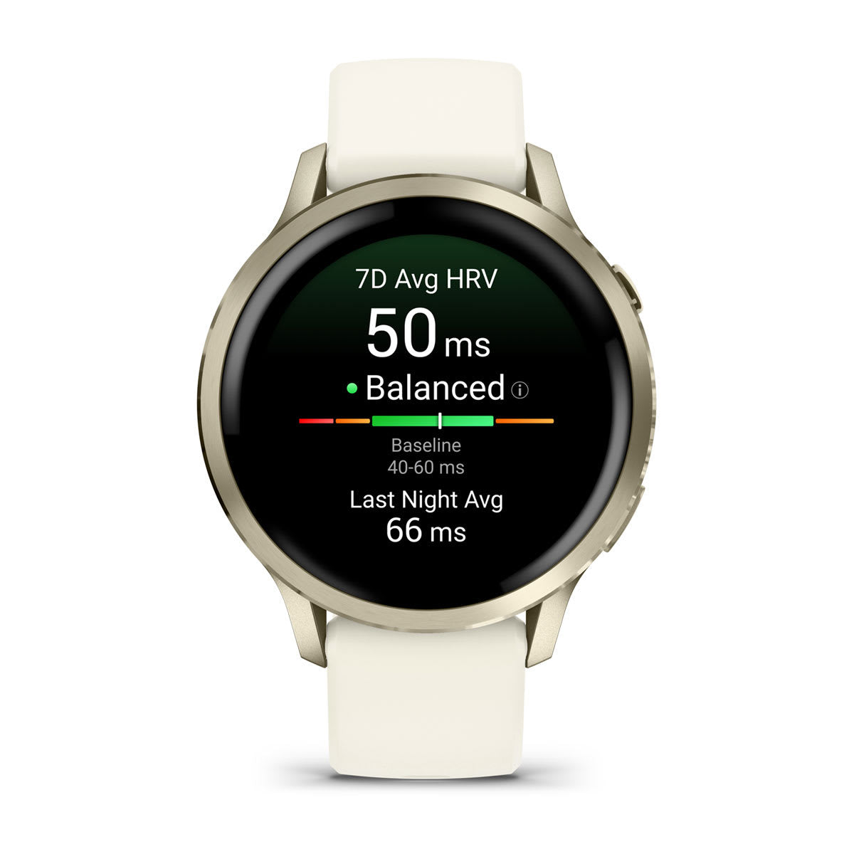 Garmin Venu 4 – Smartwatch – 41 mm, GPS, ANT+, AMOLED, Gorilla Glass, 5 ATM, Beige, Sportarmband