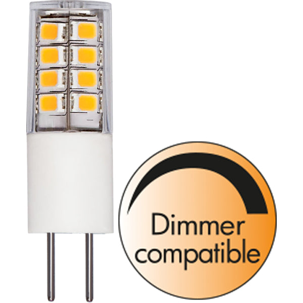 Star Trading Leuchtmittel GY6.35 Kapsel – Warmweiss 2700 K, 235 lm, 2 W, 360° – IP20 – 10 Stk., Weiss