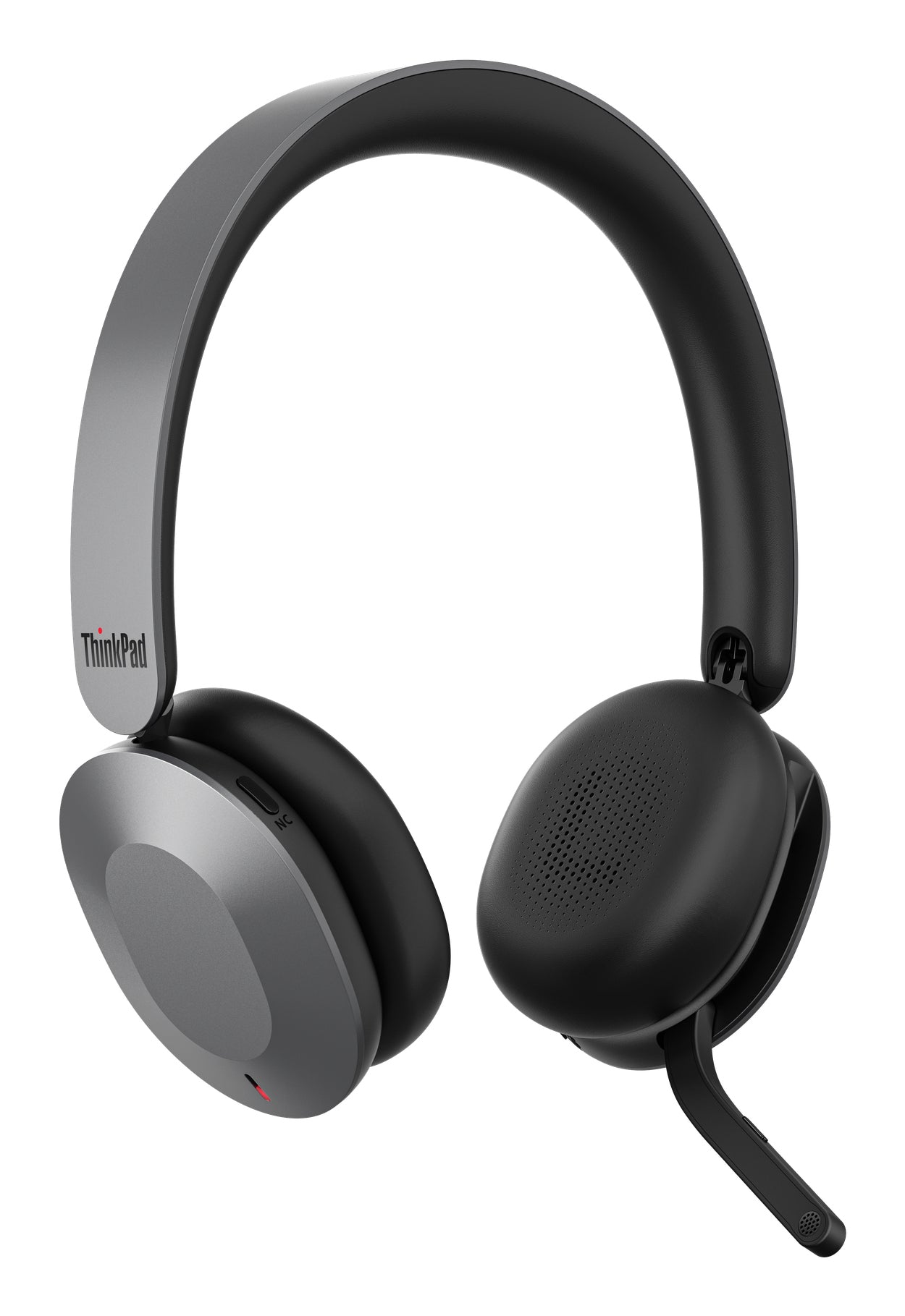 Lenovo Office-Headset – On-Ear, Stereo, BT, ANC, mit USB-C-Dongle, Grau, BT 5.3