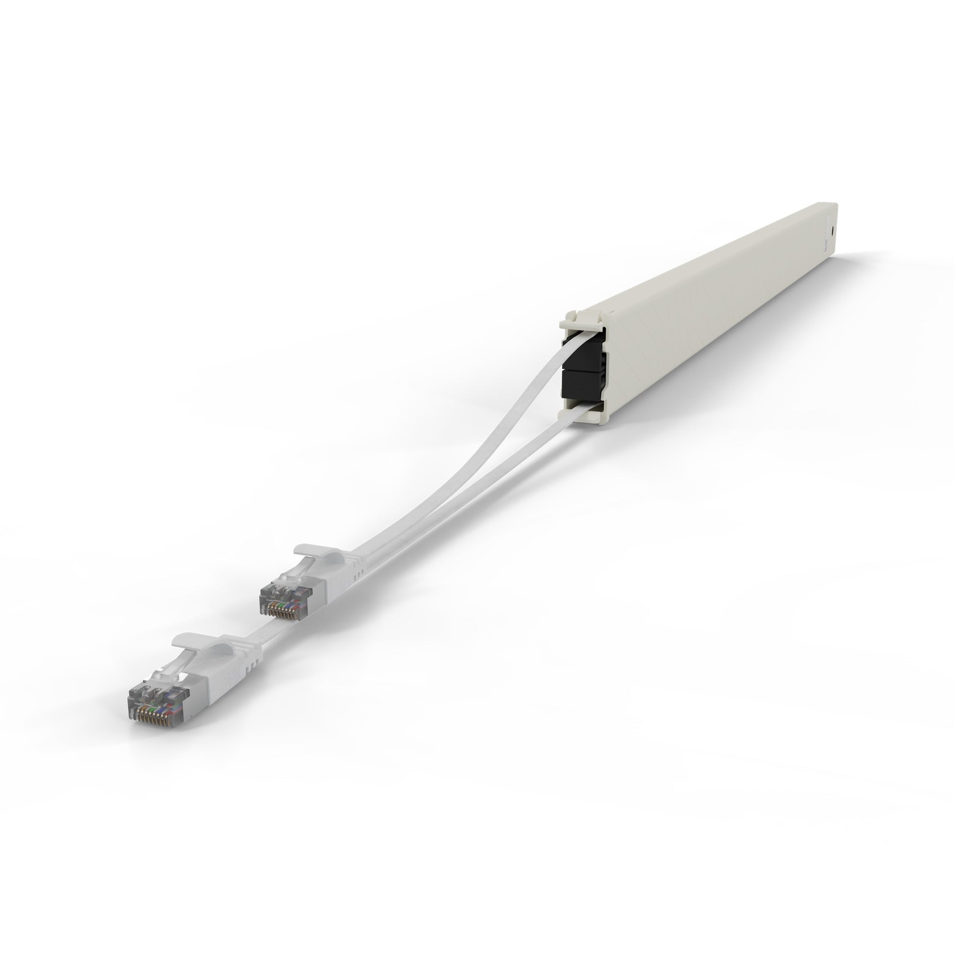 patchbox.one Kassette 46RU Patchkabel – Cat6a U/FTP (STP), 2,5 m, Weiss, RJ-45