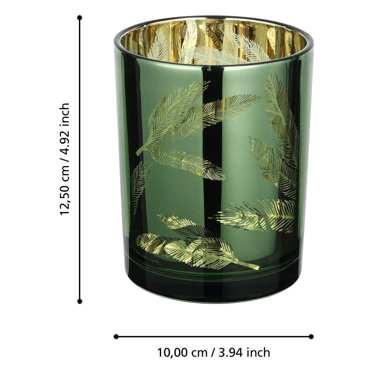 EGLO LUKUT Windlicht – Glas, mehrfarbig – Ø 10 × 12,5 cm