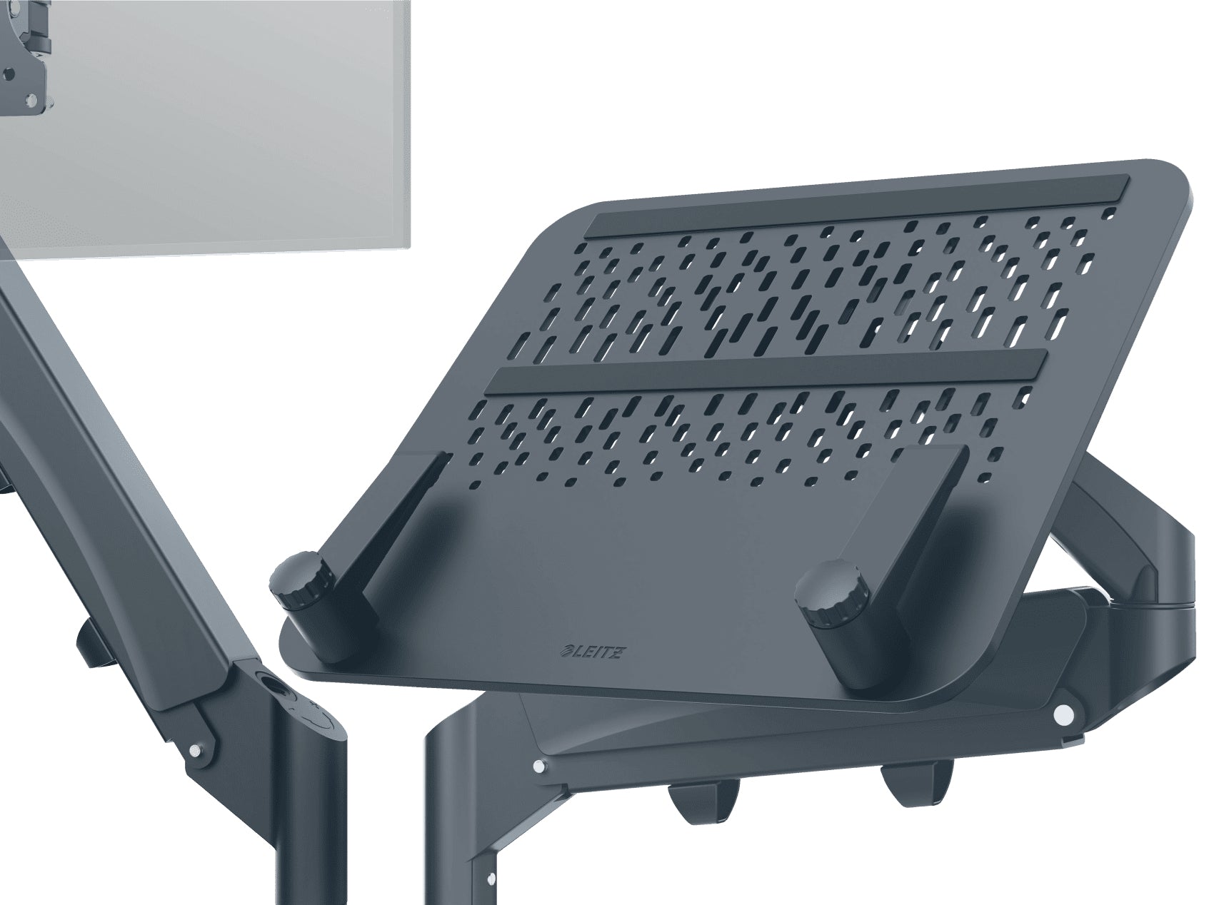 Leitz Ergo 65380089 – Monitorarm, bis 32", VESA 75 × 75/100 × 100 mm, 9 kg