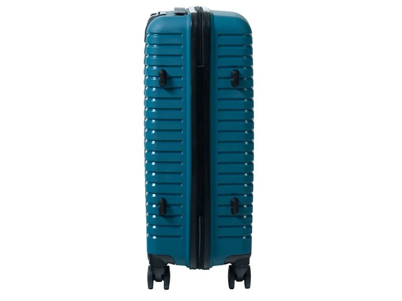 KOOR Trolley – 63 l, Hartschale, 4 Rollen, mit TSA, Petrol, 40 × 66 × 26 cm