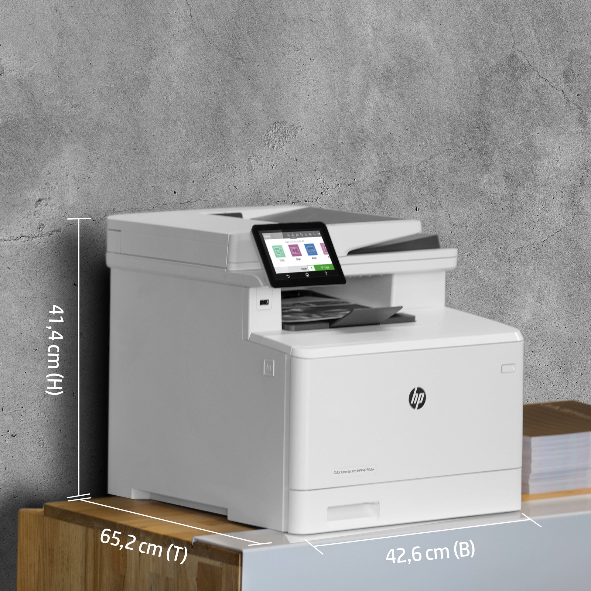 HP Laserjet Pro M479FDW – Farbiges Laser-MFP A4, 4-in-1 – USB/LAN/WLAN – Duplex, ADF, 50-Blatt ADF – 27 Seiten/Min. S/W