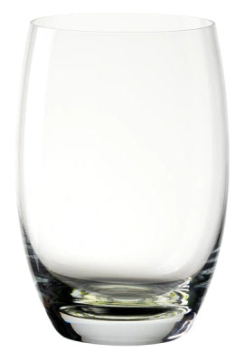Lunasol Trinkglas Optima Color – 460 ml, Ø 8,3 cm, H 12,2 cm, Kristallglas, Grün/Transparent