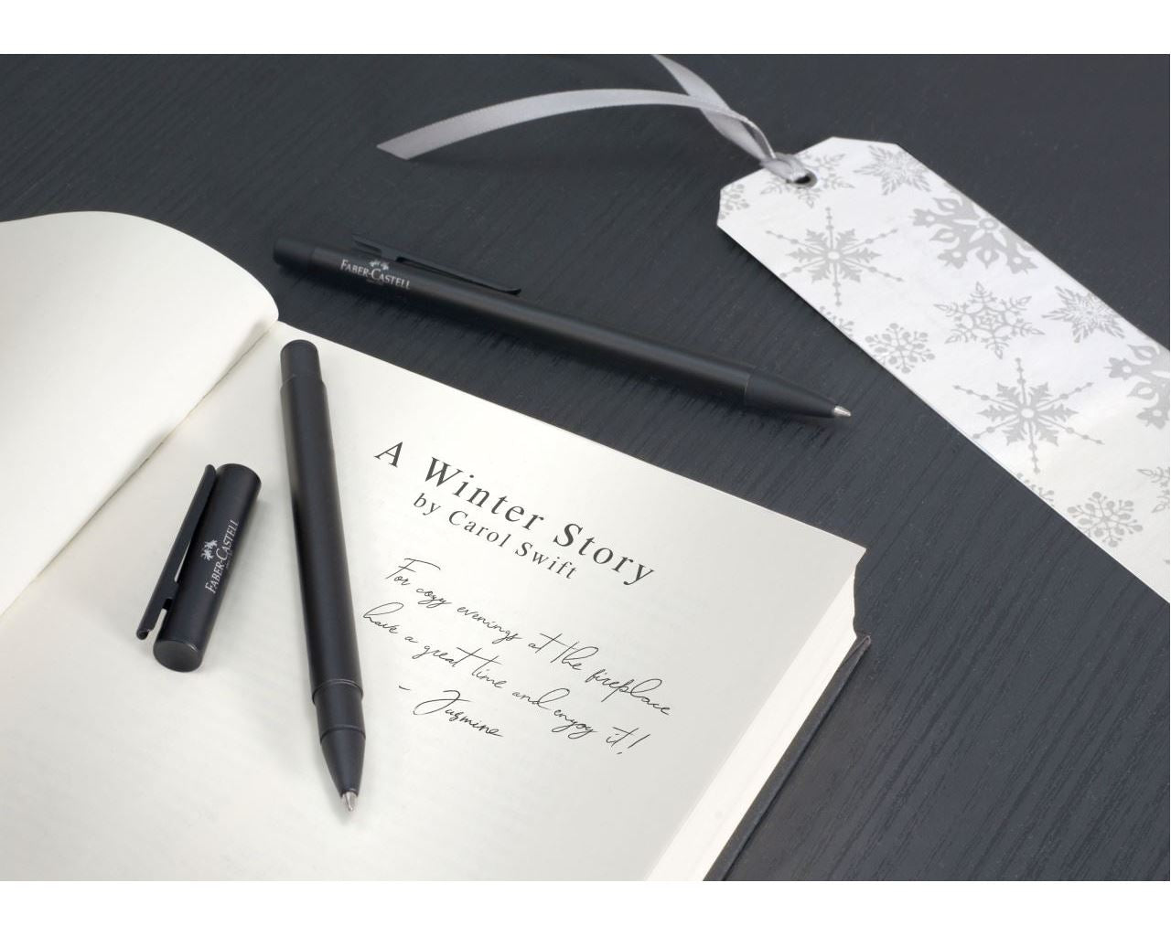Faber-Castell Neo Slim – Tintenroller, Schwarz, Metall