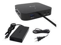 i-tec Dockingstation – USB-C, 2× DP, 1× HDMI, 5× USB-A, 2× USB-C, 100 W PD, GbE, 3,5 mm Audio