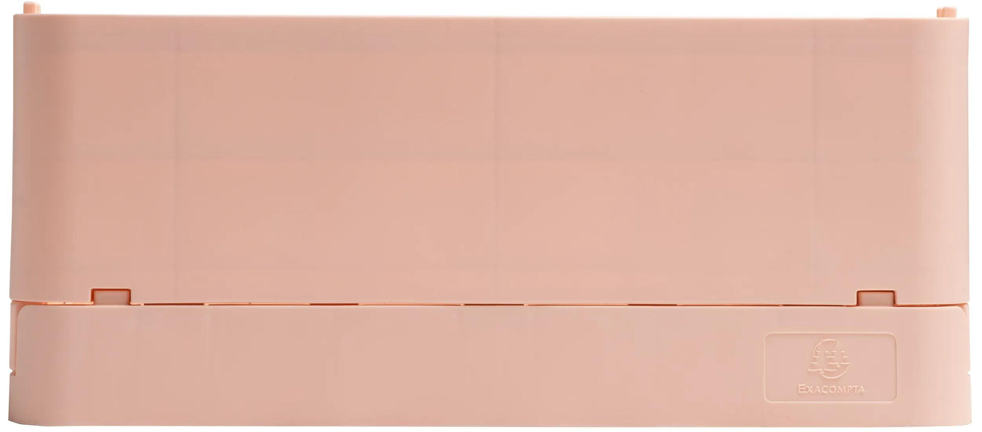 Exacompta Aufbewahrungsbox B 276 × H 120 × T 188 mm – für A5+, mit Tragegriff, stapelbar, Nude, PP