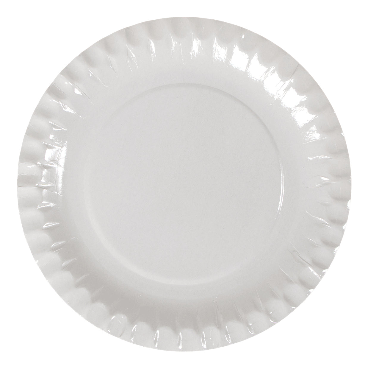 Elco Teller, Papier/Karton, rund – Ø 18 cm – weiss – 100 Stk.